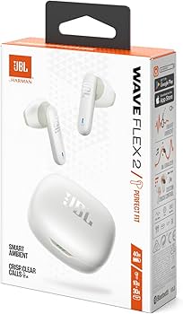 Écouteurs Bluetooth JBL Wave Flex 2 - Blanc