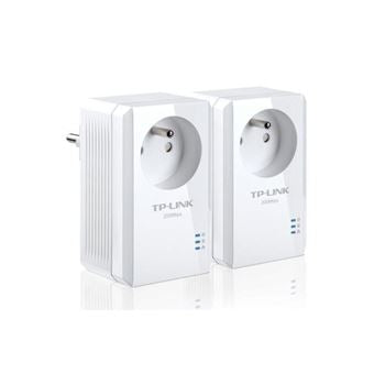 Pack De 2 Mini Adaptateurs Cpl Tp-Link 600Mbps Avec Prise Intégrée