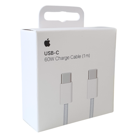 Câble USB‑C / USB-C Nylon Tressé 60W MQKJ3ZM/A - 1M - Retail box (Apple)