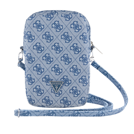 Pochette pour téléphone portable Zip 4G Triangle Guess GUWBZP4GFTSB – Bleu
