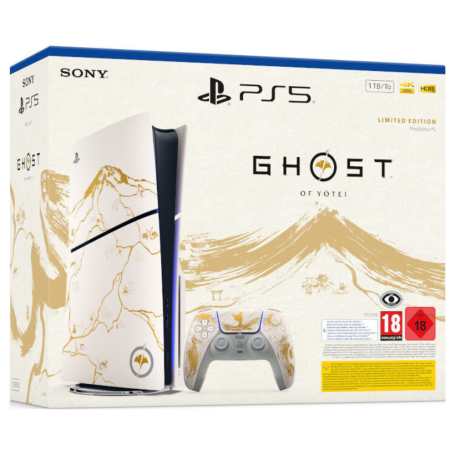 PS5 Slim Edition Limitée Or - 1 To SSD - Ghost of Yōtei