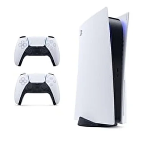 Console Sony PlayStation 5 - PS5 Edition Digitale Blanc - 825 Go SSD - 4K/8K - HDR avec 2 Manettes