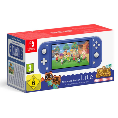 Console Switch Lite Nintendo Bleu + Animal Crossing