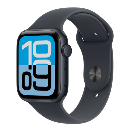 Montre Connectée Apple Watch Series SE 3 GPS 40mm Aluminium Minuit Avec Bracelet Sport M/L - Neuf
