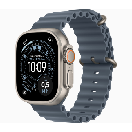 Montre Connectée Apple Watch Series Ultra 3 GPS 49mm Titane Naturel Avec Bracelet Sport M/L - Neuf