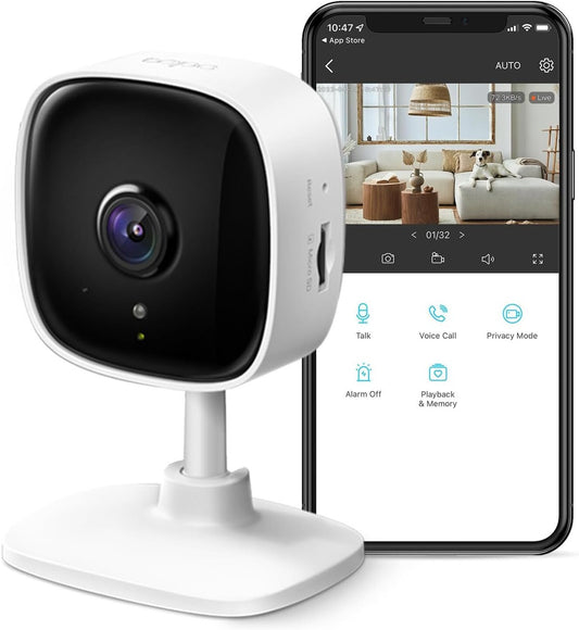 Caméra De Sécurité Wi‑Fi Hd Tp-Link Tapo C100 - Blanc